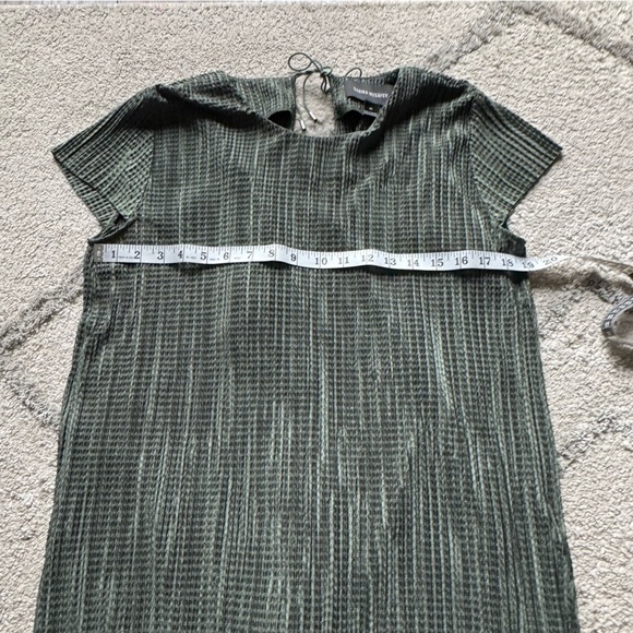 SABINA MUSAYEV Anthropologie green Textured Renaissance Midi Dress loose fit XS - Picture 4 of 12